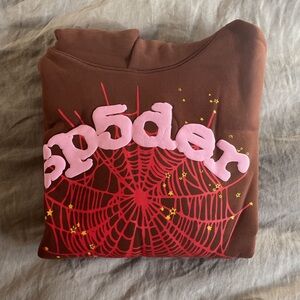 Brown spider hoodie